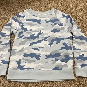 Old Navy Blue Camo Long Sleeve Shirt